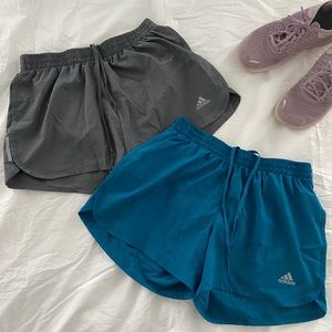 Gray Adidas Running Shorts